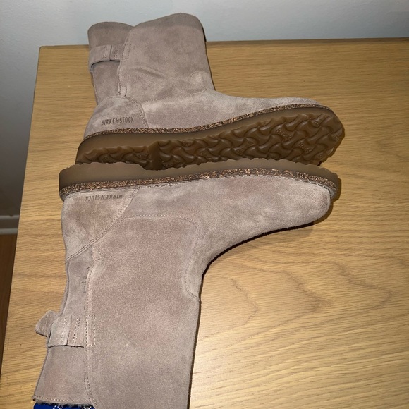 Birkenstock Uppsala Shearling Suede Grey Taupe Size 40 Regular/Wide women - Picture 7 of 8